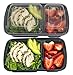 [18 PACK VALUE] MiscHome 2 Compartment Meal Prep Containers | 32 Oz. Two Compartment Food Storage Containers with Lids | BPA Free Bento Boxes | Stackable Meal Prep Containers Two Compartment