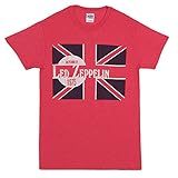 Led Zeppelin An Evening of Zep 1975 Adult T-Shirt - Red (XXX-Large)