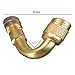 Dsycar 45 Degree 90 Degree 135 Degree Metal Valve Stem Extenders,Tire Valve Stem Extensions Adapter Car Motorcycle Bike Truck Universal Extenders - Set of 6 (Gold)