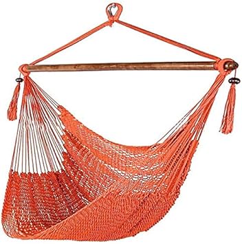 Amazon Ydxyz チェアハンモックネットロープスイング 手作り の織コットンロープネットハンギングロープチェア 夏バルコニーコートヤードレジャーハンギングスウィングチェアハンモック Ydxyz ハンモック