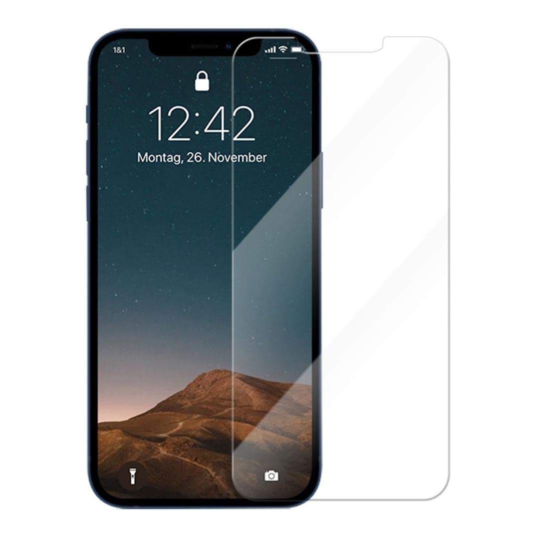 Woodcessories - Screen Protector compatible with iPhone 12 Pro Max - 2.5D Premium Tempered Glass, Clear