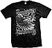 Born Free Ride Free Men's Bald Eagle With Chopper and Flag Old School Motorcycle T-shirt, Black