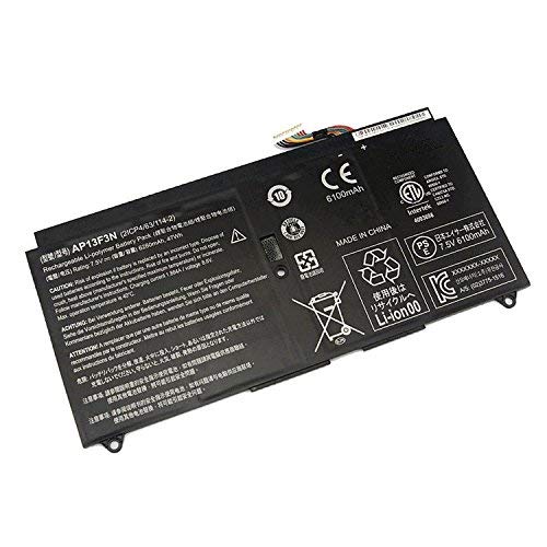 7XINbox 7.5V 47WH 6280mAh AP13F3N Replacement Laptop Battery for Acer Aspire S7-392 Ultrabook Series 2ICP4/63/114-2