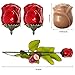 Madelaine Chocolates, Exquisite, Intricate, Highly Detailed 3/4 OZ Premium Milk Chocolate Roses, Nestled In Medium Stems With Lush, Silk Leaves - Semi-solid Chocolate - (Red) (6 Pack)