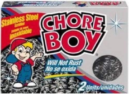 Spic & Span 41496 "Chore Boy" Stainless Steel Scouring Pad, 2-Pack