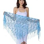 ZLTdream Belly Dance Sequin Triangle Hip Scarf ZLTdream Belly Dance Sequin Triangle Hip Scarf