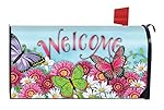 Butterfly Welcome Spring Large Mailbox Cover Floral Oversized Briarwood Lane