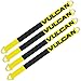 VULCAN Car Tie Down Axle Strap with Wear Pad - 2 Inch x 36 Inch - 4 Pack - Classic Yellow - 3,300 Pound Safe Working Load