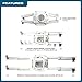 QualGear Pro-AV QG-KIT-S2-3IN-W Projector Mount Kit Accessory Suspended Ceiling 2'x2' Adapter, White
