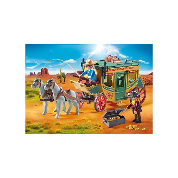 PLAYMOBIL- Diligencia Juguete, Multicolor (geobra Brandstätter 70013) - Imagen 4