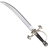 HOTTERCOS Pirate Accessories Including Pirate Sword Eye Patch for Halloween LARP Party Cosplay Dress Up Gifts