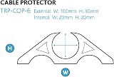 The Ramp People Floor Cable Protector 20x20mm 2000kg Capacity 1m Rubber view 6