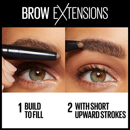 Maybelline New York Brow Extensions Fiber Pomade Crayon Eyebrow Makeup