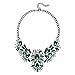 Gorgeous Statement Necklace Chain in Green Glass Beads & Crystal with Holylove Gift Box- HLN00021 Green