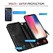 iPhone X Case, Pasonomi iPhone X Wallet Case Detachable SlimCase - [Folio Style] PU Leather Wallet case ID&Card Holder Slot Wrist Strap Apple iPhone X 5.8 inch 2017(Black)