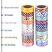 Mudder 20 Rolls Colorful Decorative Washi Tapes Washi Masking Tape for Crafts, Scrapbooks, DIY Crafts and Gift Wrapping Office Party Supplies