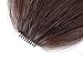 Stamped Glorious Clip in Bangs Hair Extensions Human Hair Bangs Clip in Fringe Bangs Human Hair Flat Air Bangs with Temple for Women One-piece Hairpiece (Color: Dark Brown)