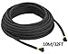 BONTIME All-Purpose Twisted Cotton Rope - 32 Feet Length,1/3 Inch Diameter,Black,Pack of 3
