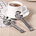 DINGJIN 2 Piece Stainless Steel Tea Tongs Teabag Squeezer Strainer Holder Grip Metal Spoon Mini Sugar Clip Kitchen Bar Tools