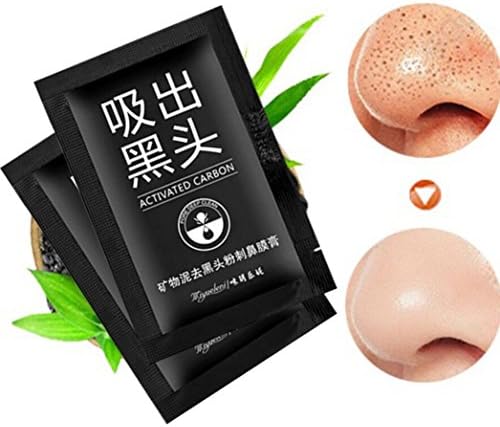LtrottedJ 2Pcs Blackhead Remover Black Mud Deep Cleansing Purifying ，Peel Acne Face Mask