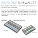 Radix One Slim Wallet (White/Gray) - Minimalist Ultralight Thin Polycarbonate Money Clip