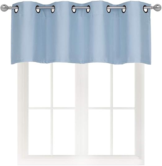 Amazon Com Home Queen Grommet Top Blackout Curtain Valance Window