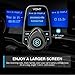 Bluetooth FM Transmitter for Car, Bluetooth Car Adapter Kit, 1.44 inch Display, Supports SD TF Cards, with AUX Input, All Smartphones iPods, FM Transmitter Bluetooth