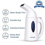 Clothes Steamer - Portable clothes steamer with 3.4OZ, Fast-heat hand held steamer travel steamer for soft fabric, compact garment steamer for ease of use, Fabric steamer for Travel & Home 100% Safety