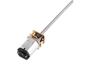 WALFRONT DC 6V Gear Motor with Long M3*55MM Screw Thread Output Shaft 30/60/100/150/200/300/400/500RPM (6V 150RPM, 1)