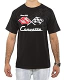 Chevy Corvette Collage Adult T-shirt (2X, Black)
