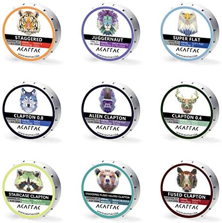 Brand New 80 Piece Kit 9 Build Styles Kanthal Prebuilt