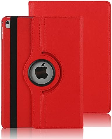 Avril Tian iPad 9.7 2018/2017 Case, 360 Degrees Rotating Slim Magnetic Cover for iPad 9.7 2018 and iPad 2017 9.7 (iPad 2018/2017 9.7, Red)
