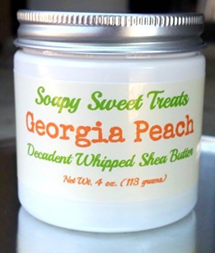 Georgia Peach - Handmade Whipped Shea Butter - 4 oz. - Free Shipping - Soapy Sweet Treats