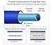 FOCUSAIRY 50 Feet Expanding Heavy Duty Expandable Strongest Garden Water Hose with Shut Off Valve Solid Brass Connector and 8-pattern Spray Nozzle (50 Feet, Blue)