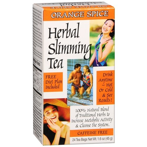 21st century herbal slimming tea, orange spice 1.6 oz (pack of 3)