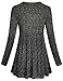 SeSe Code Plus Size Work Long Sleeve Blouse for Women Dressy Empire Waist Tunics Loose Fitting Tops Wear with Leggings