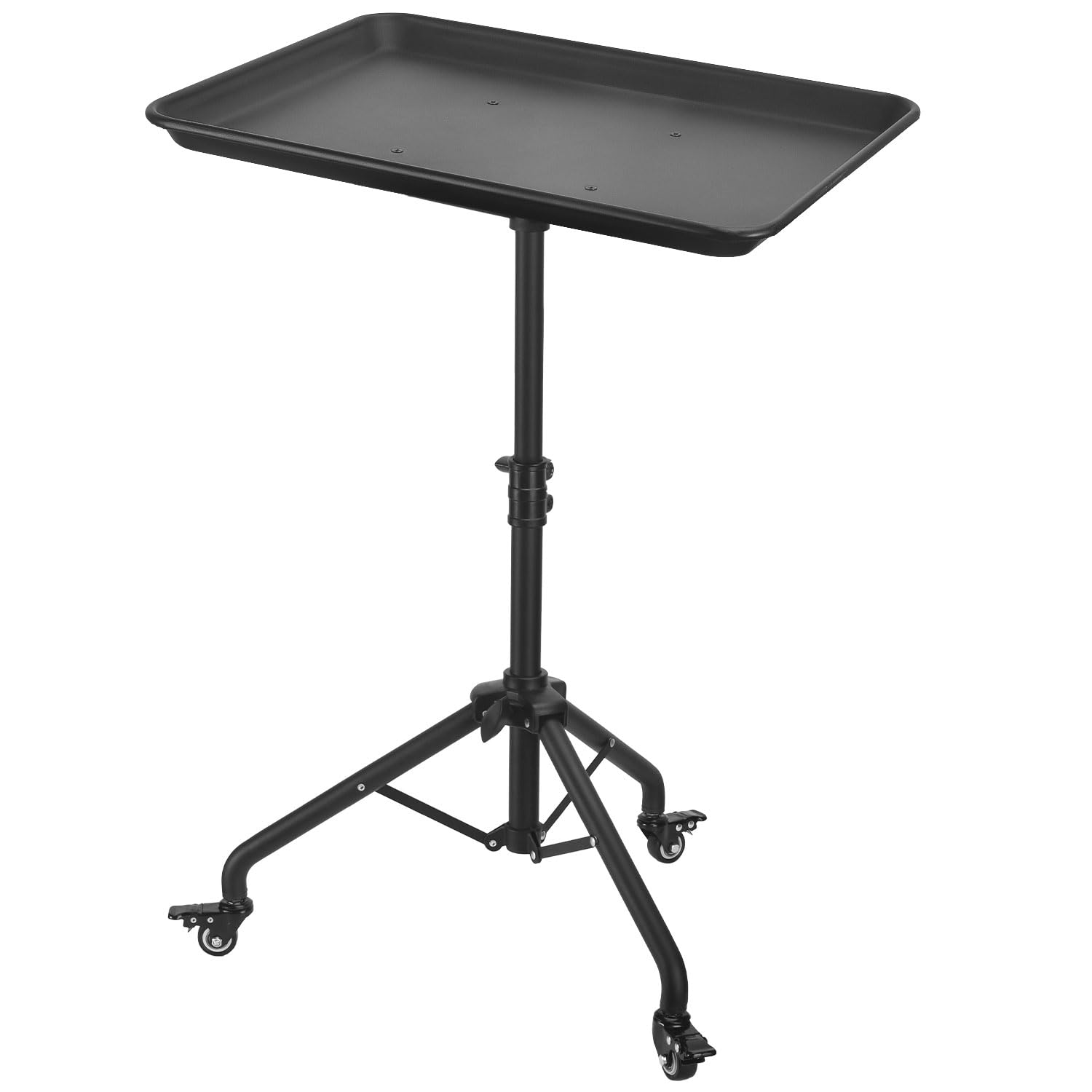 Photo 1 of Salon Tray Cart Salon Rolling Tray, Tattoo Tray with Wheels Adjustable Height, Service Storage Tray Trolley for Beauty Clinic Spa