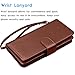 Tekcoo Compatible for Galaxy J7 Sky Pro / J7 V / J7 Perx/Samsung Halo / J7 2017 PU Leather Wallet Case, Credit Card Slots Carrying Flip Cover [Detachable Magnetic Case] Kickstand Brown