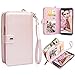 Galaxy S8 Case, Galaxy S8 Wallet Case, Pasonomi PU Leather Protective Shell Detachable Folio Flip Holster Carrying Case with Card Holder for Samsung Galaxy S8 2017 (Rose Gold)