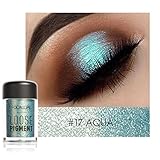FOCALLURE Shimmer Glitter 12 Colors Eye Shadow Makeup Pearl Metallic Eyeshadow Palette for Professional Makeup or Daily Use By DMZing (E)
