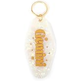 PERSONFUN Astrological Leo Zodiac Sign Acrylic Keychain with Gold Stars