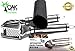 Oak Kitchen Garlic Press set Easy to Squeeze and clean Hige Quality Stainless Steel Crusher & Mincer with astonishing Bonus Garlic Peeler & Silicon Brush .