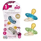 nip Cherry Pacifier Natural Rubber Size 1 Unisex