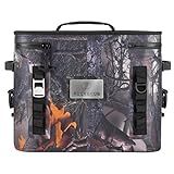 ROCK BROS Soft Cooler 30 Can Insulated Leak Proof Soft Pack Coolers Waterproof Soft Sided Cooler Bag for Camping, Fishing, Road Beach Trip, Golf, Picnics