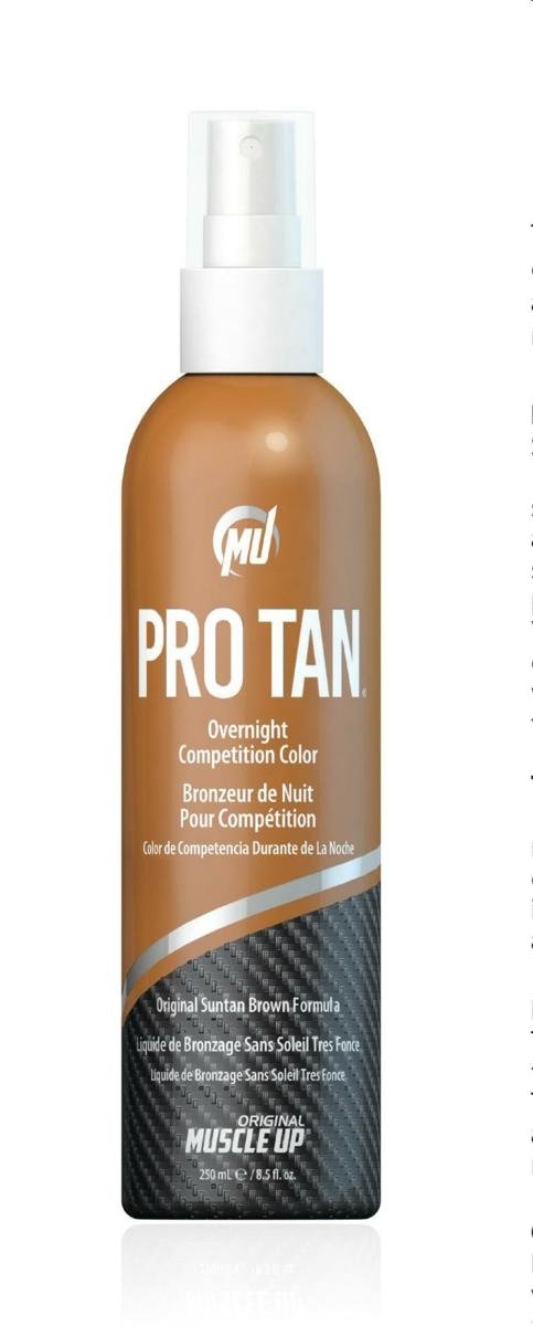 Pro Tan Overnight Competition Colour Original Suntan Brown Bronzing Formula with Foam Pad - 250 ml