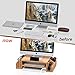 WELL WENG Bamboo 2-TIier Monitor Riser with Adjustable Storage Organizer Desktop Stand for iMac,Printer,Notebook,Xbox one,PS4 (MR3-SG))thumb 4
