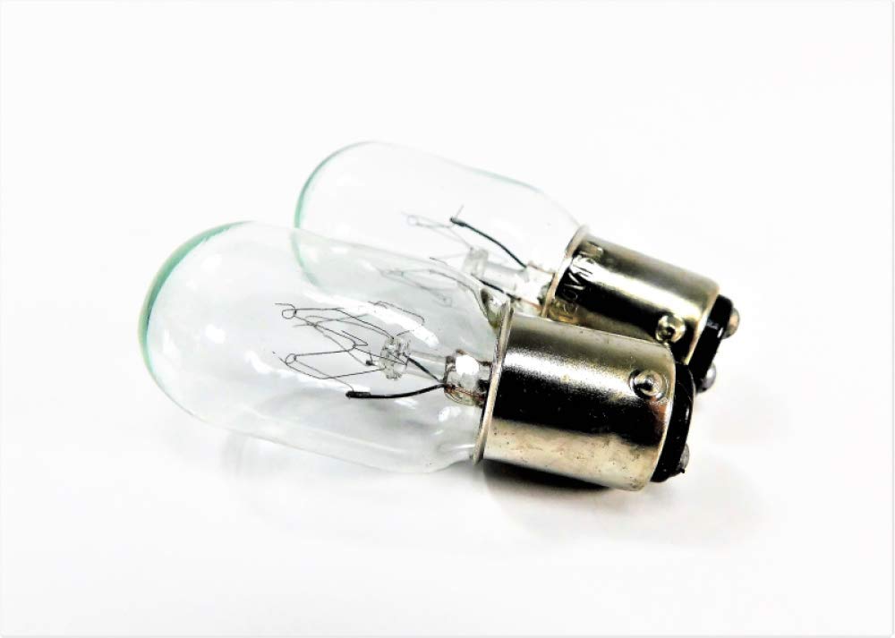 Photo 1 of 2 New Generic Clear Push-in Sewing Machine Light Bulbs, 120V-15W, 2PCW. Compatible with Singer Featherweights 221/222, Plus Many Others.
