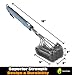 Cave Tools BBQ Grill Brush - New & Improved 100% Rust Proof Design - Stainless Steel Wire Bristle with Strength Clip for Cleaning Char Broil Weber Porcelain and Infrared Barbecue Grates - 18