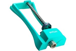 Brizer Oscillating Lawn Sprinkler, Waters 3,000 ft. of Lawn Care, Water Hose for Grass, Sprinkler for Yard, Sprinklers Oscillating, Garden Hose Nozzle, Water Sprinkler for Lawns (Aqua)