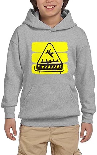 Fortnite Trap Warning Boy Girls Pullover Hoodies Fashion Hooded Sweatshirts with Pocket